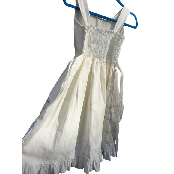 Vtg Western, Prairie, Hippie Victorian Tea Party Dress, Flower Girl, Girls Sz 6 - Picture 5 of 7